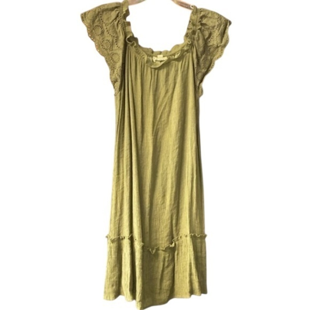Indigo Rose Olive Green Dress